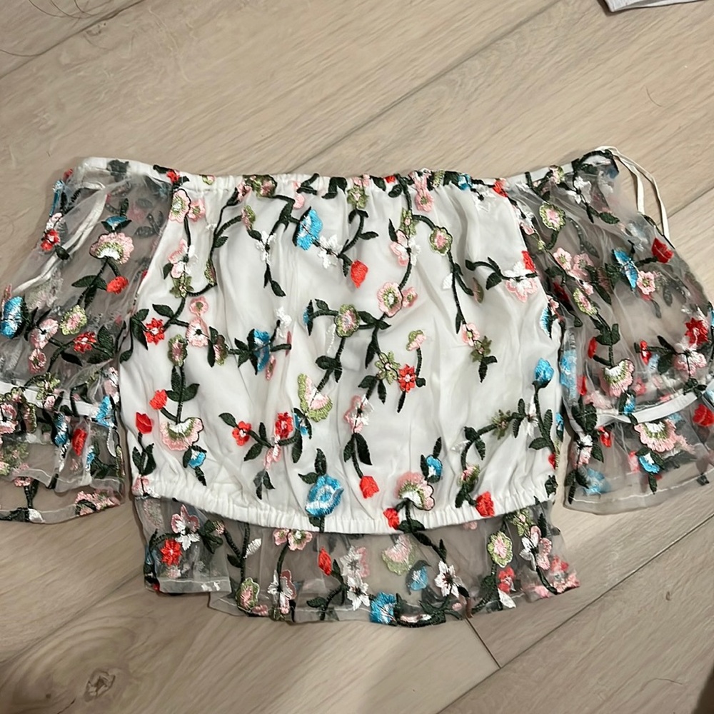 Miss Selfridge Flower Top